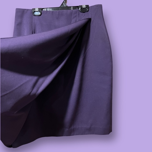Anthony Michael 100% Wool Purple Skirt - Picture 5 of 5